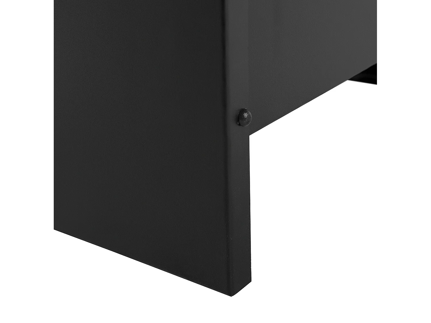 Feuerstelle aus Metall schwarz mit Grillrost quadratisch Gartengrill Shiga