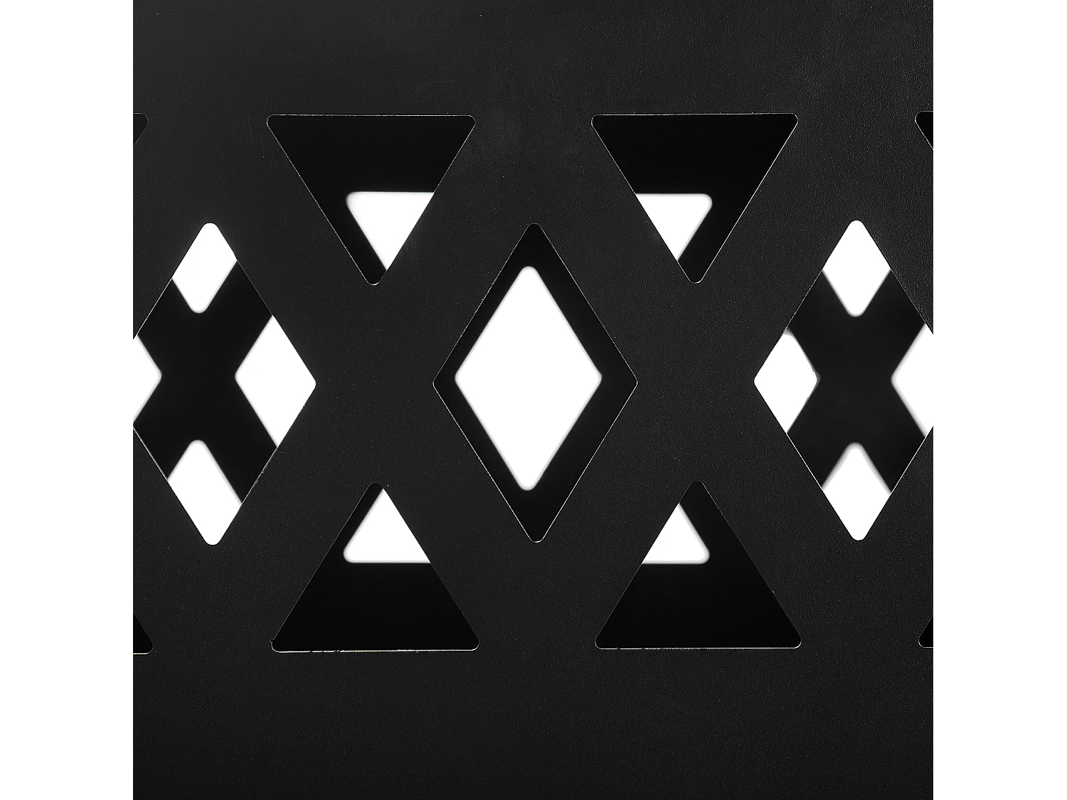 Feuerstelle aus Metall schwarz mit Grillrost quadratisch Gartengrill Shiga