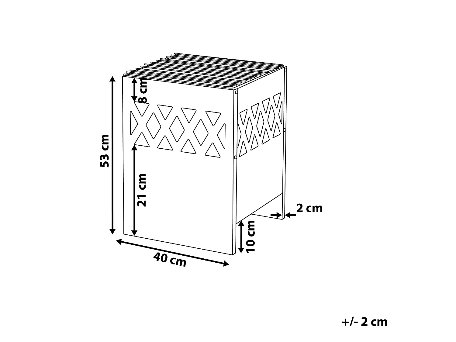 Grill-Feuerstelle SHIGA Metall Schwarz