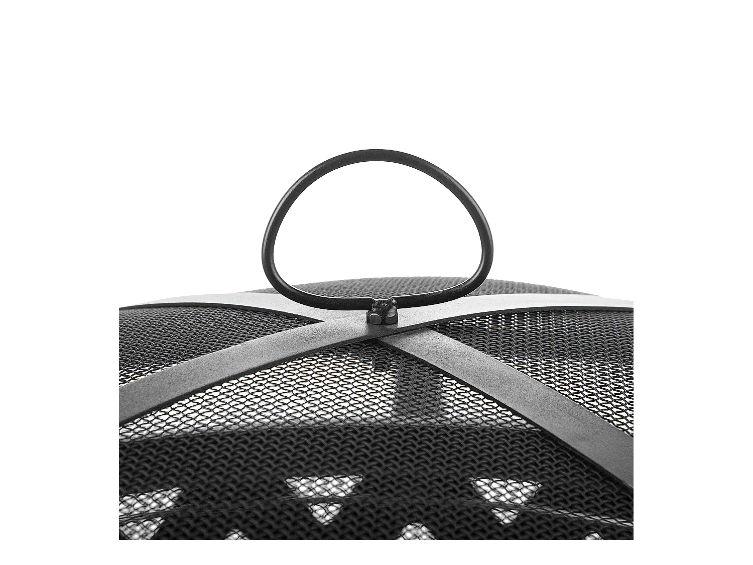 Brasero rond en acier noir MAYON