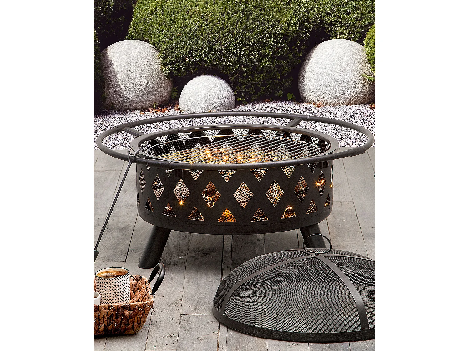 Vuurkorf staal zwart MAYON