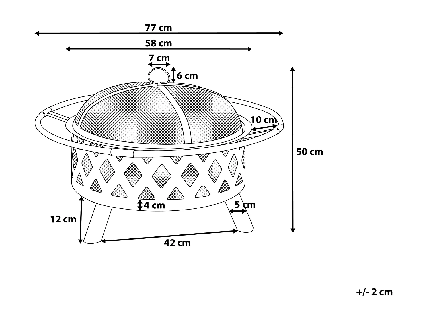 Vuurkorf staal zwart MAYON