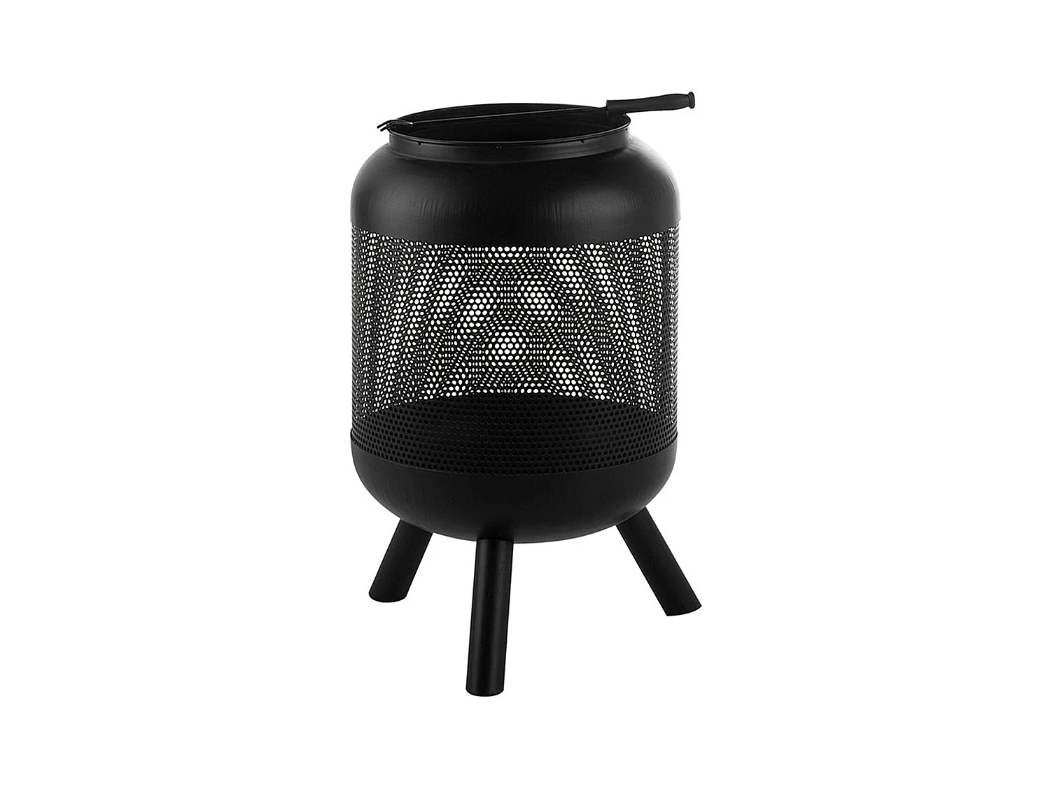 Feuerstelle schwarz Stahl Modern Outdoor Veer