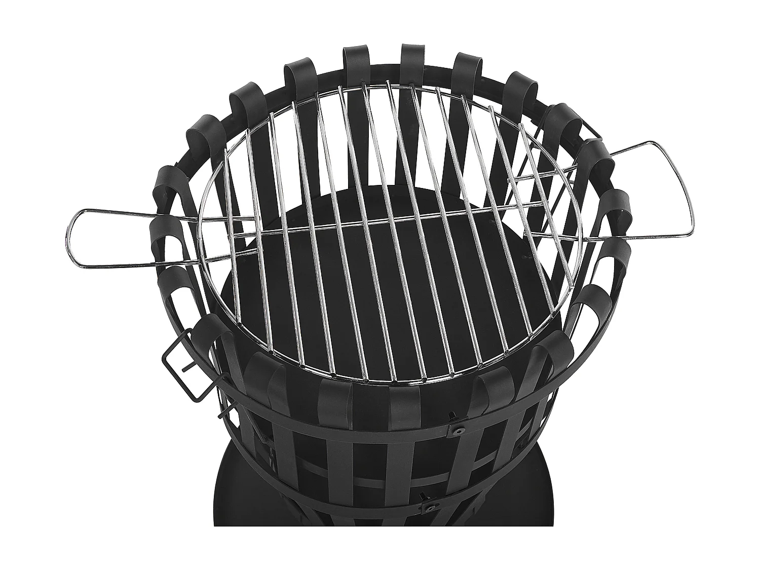 Foyer avec grille PULO Métal Noir