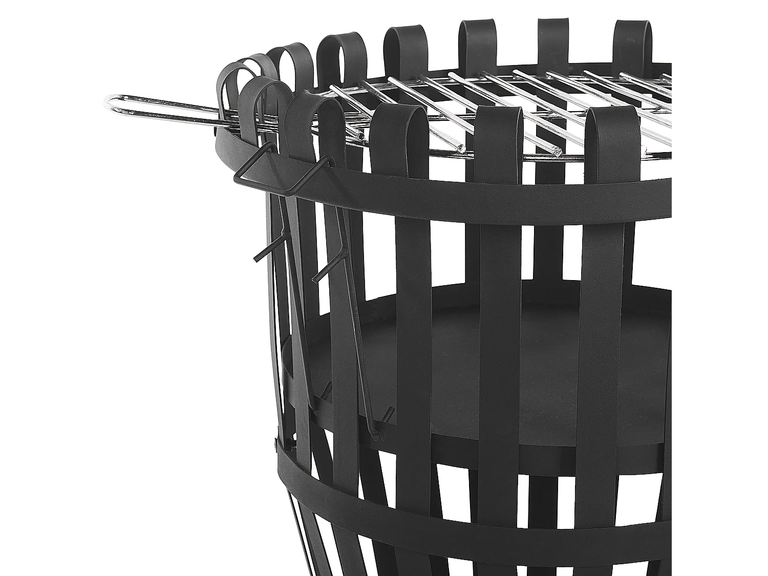 Foyer avec grille PULO Métal Noir