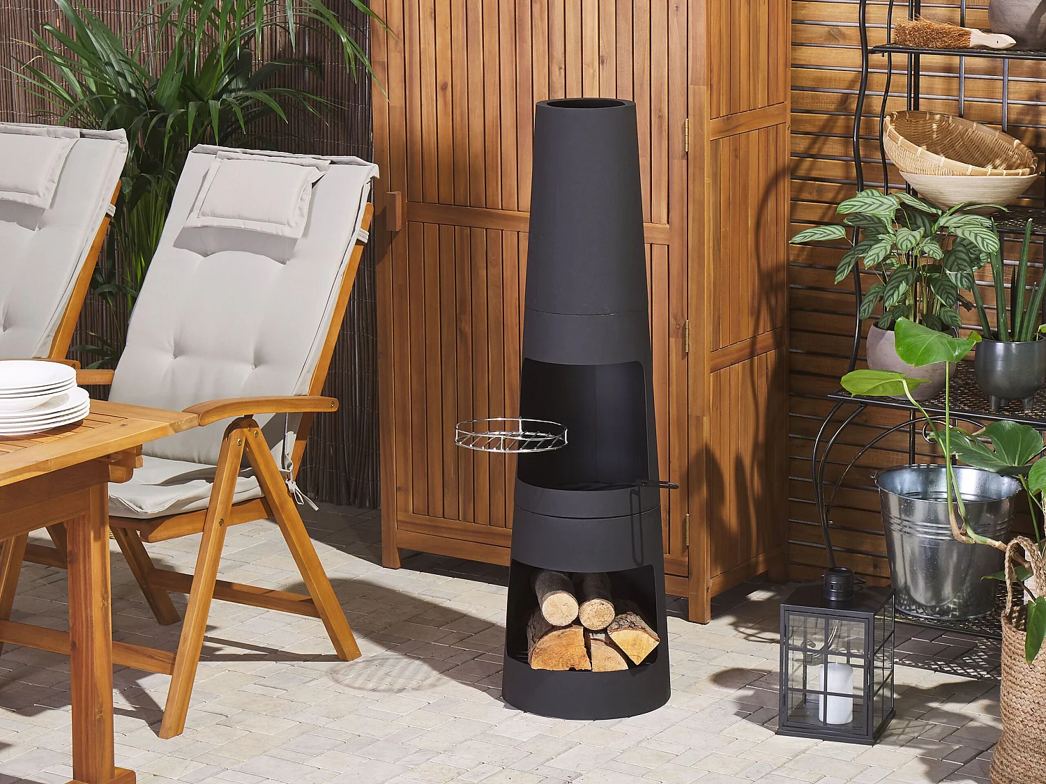 Grill vuurplaats TROMEN Metaal Zwart