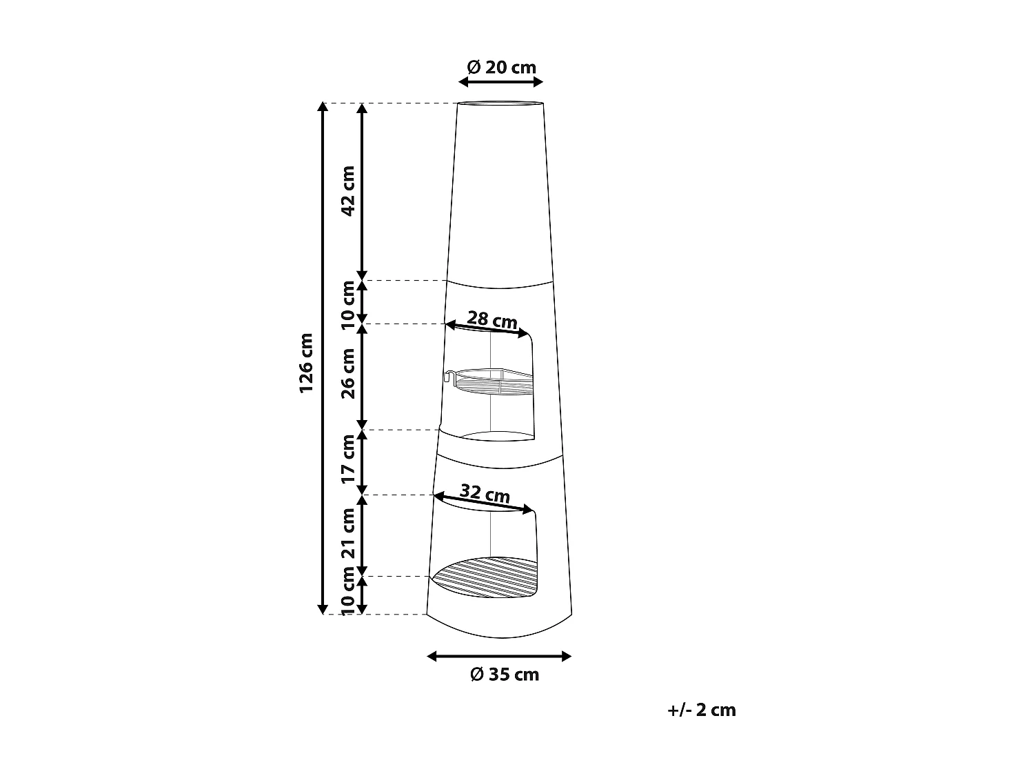 Grill vuurplaats TROMEN Metaal Zwart
