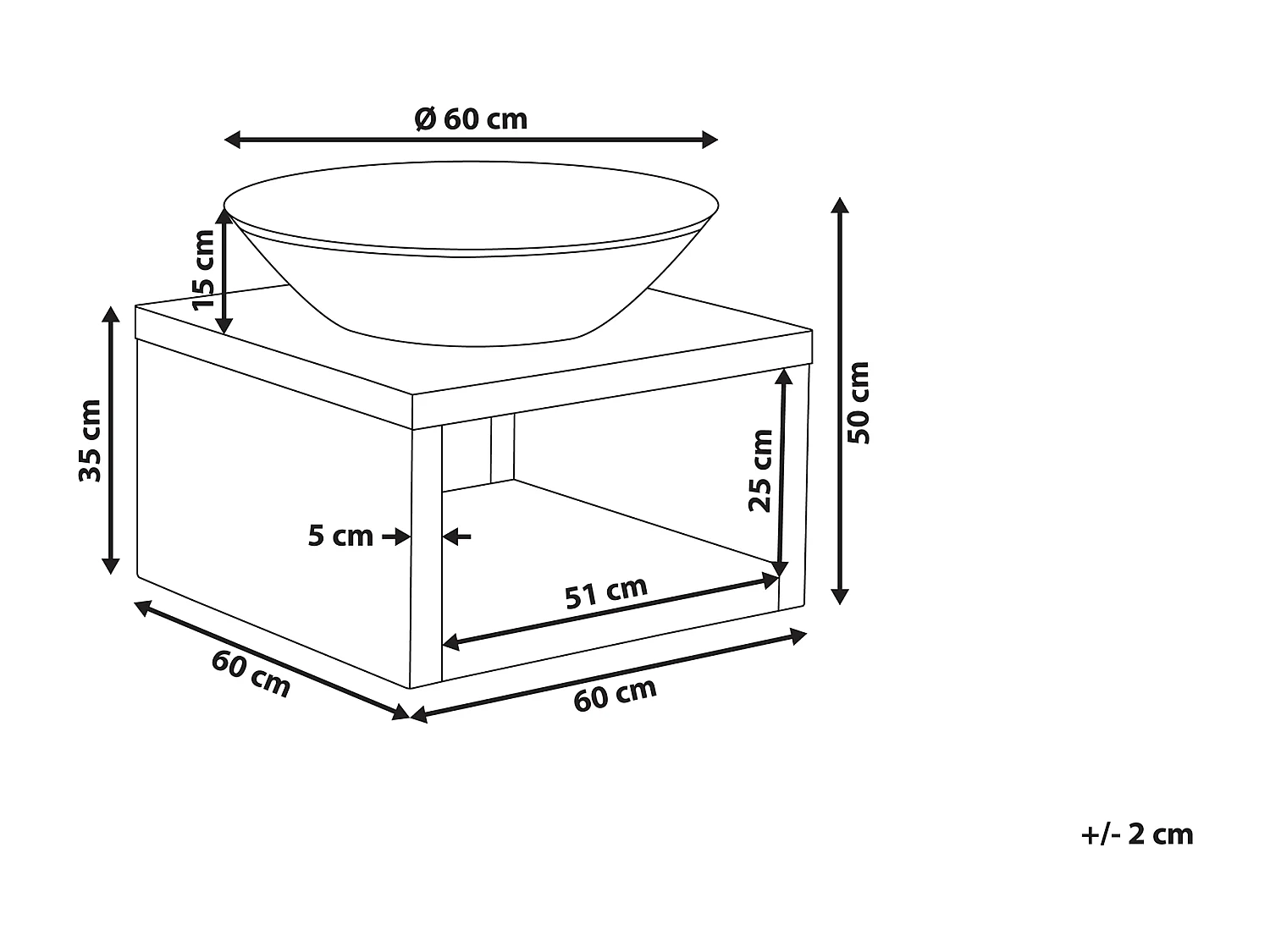 Feuerstelle TANARA Metall Schwarz