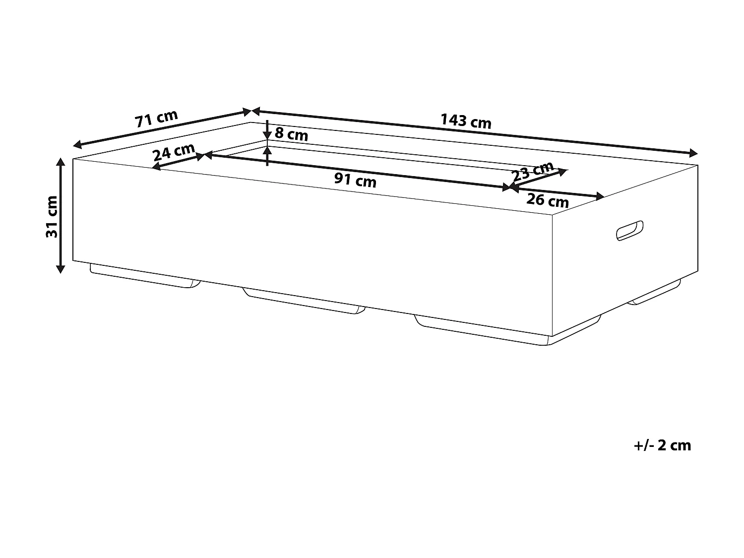 Vuurkorf beton grijs PAVO