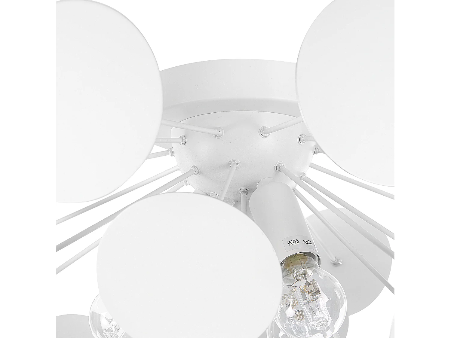 Plafondlamp MARITSA Metaal Wit