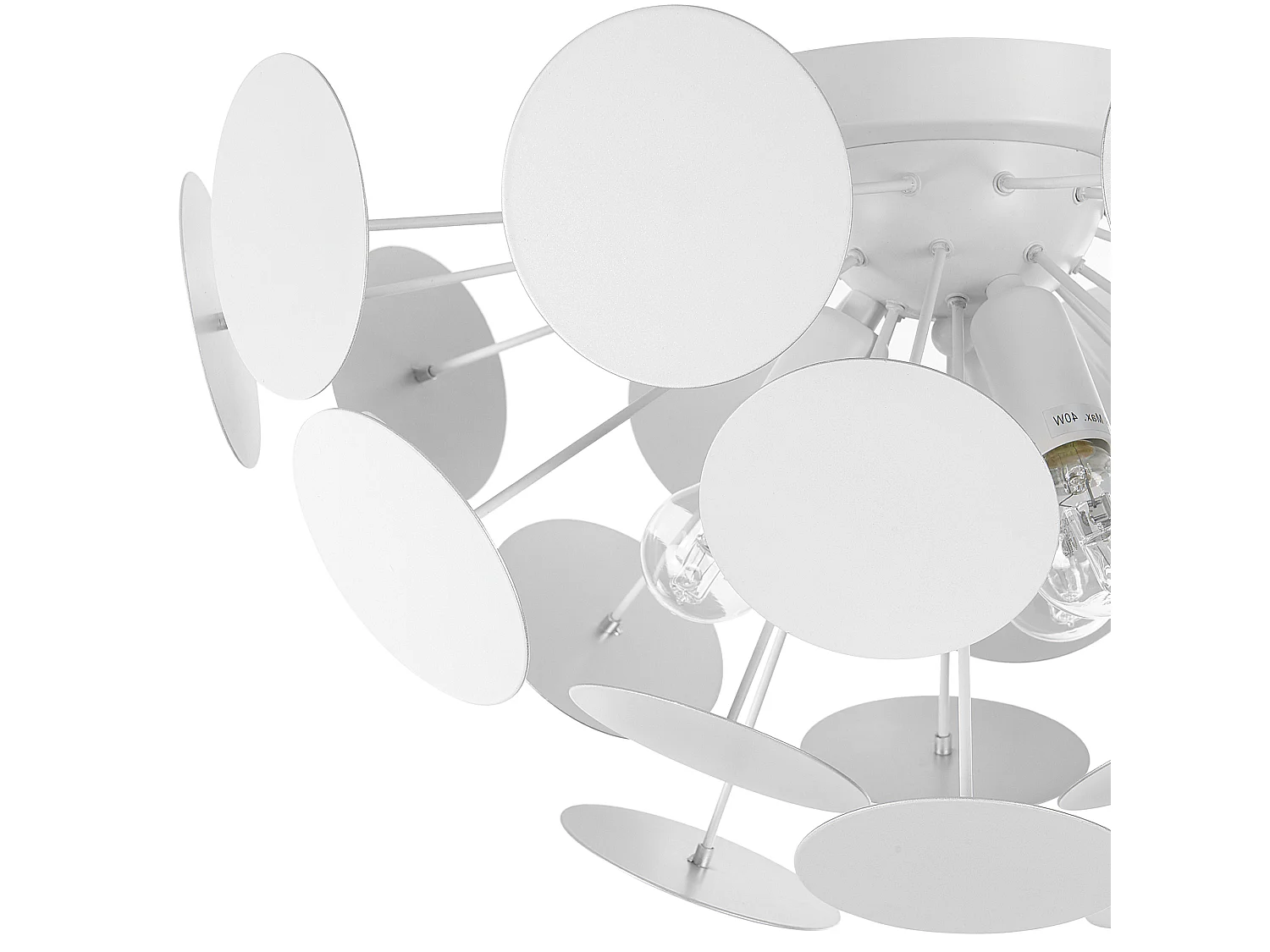 Iluminação de tecto MARITSA Metal Branco