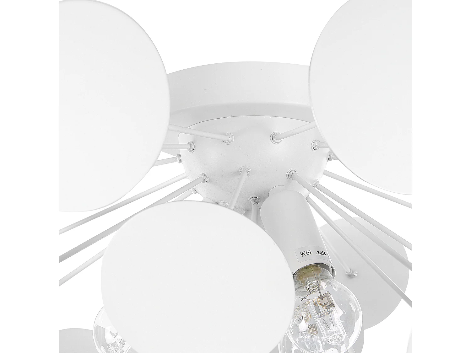 Iluminação de tecto MARITSA Metal Branco