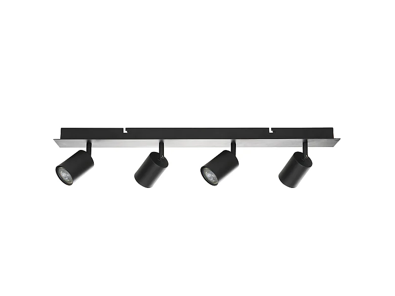 Spot à 4 lumières TIGRIS Réglable Métal Noir