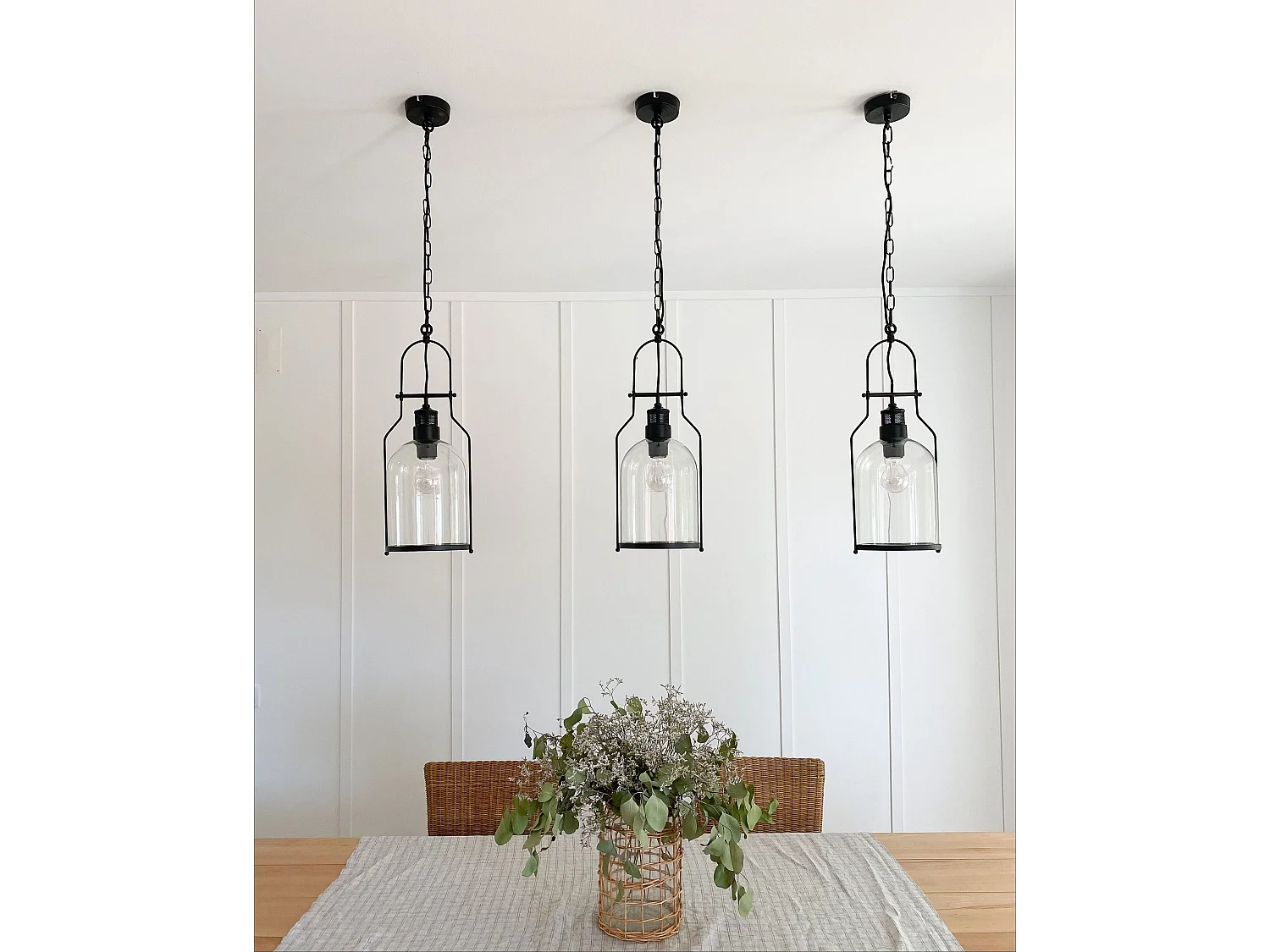 Lampadario BASHILO Metallo Nero