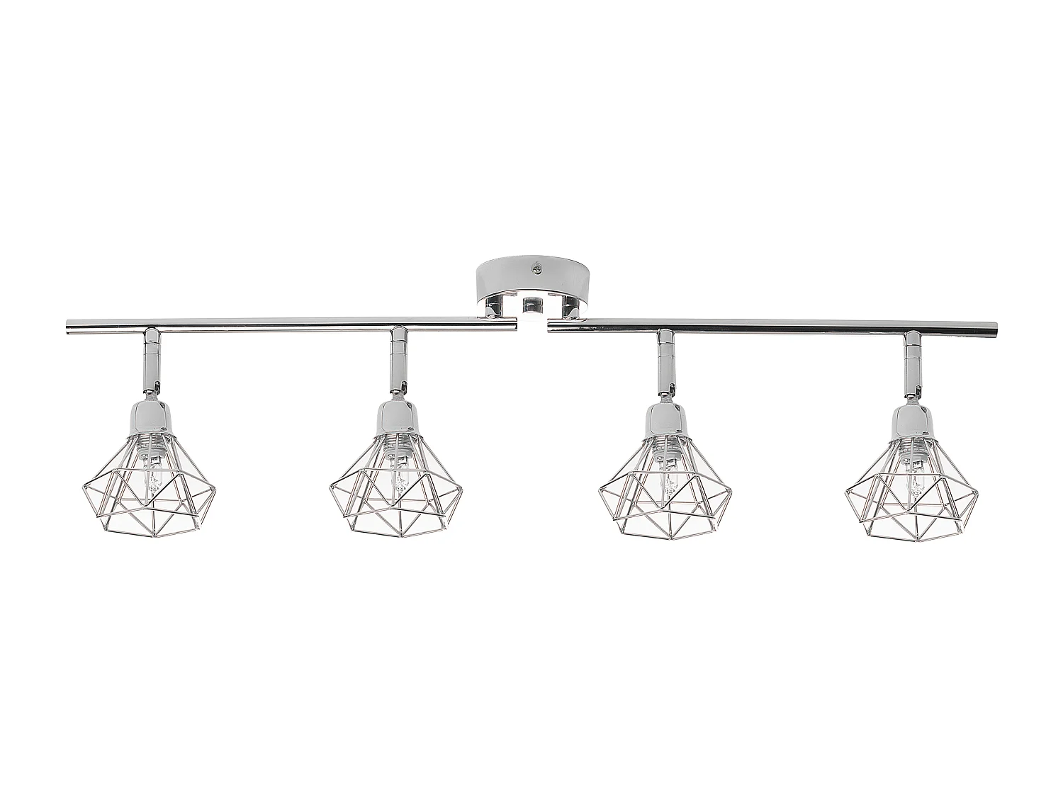 Lampa spot 4-punktowa ERMA Regulowana Metal Srebrny