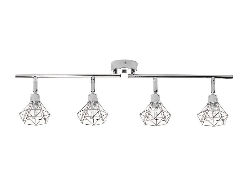 Spot à 4 lumières ERMA Réglable Métal Argenté
