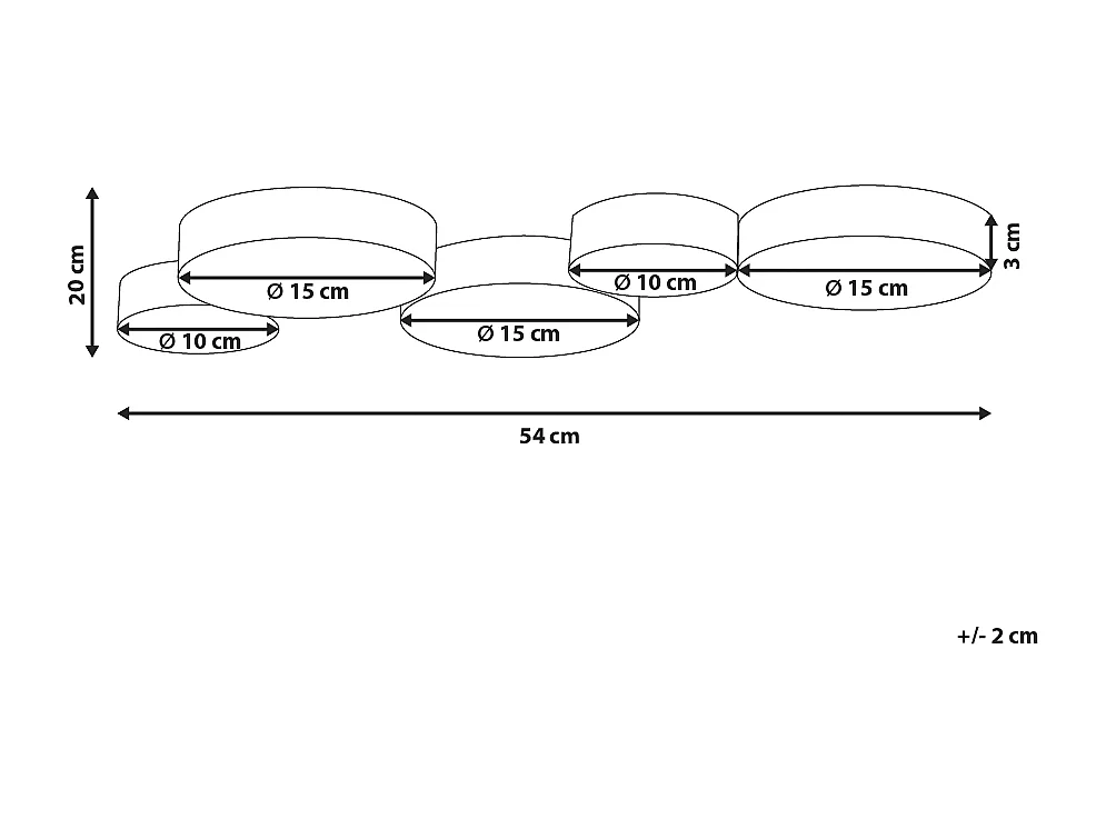 LED Deckenlampe LUGA Metall Gold