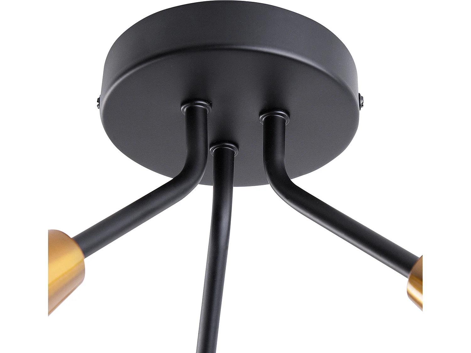 Wandleuchte Glas weiß / gold 3-flammig Kegelform AROYO III