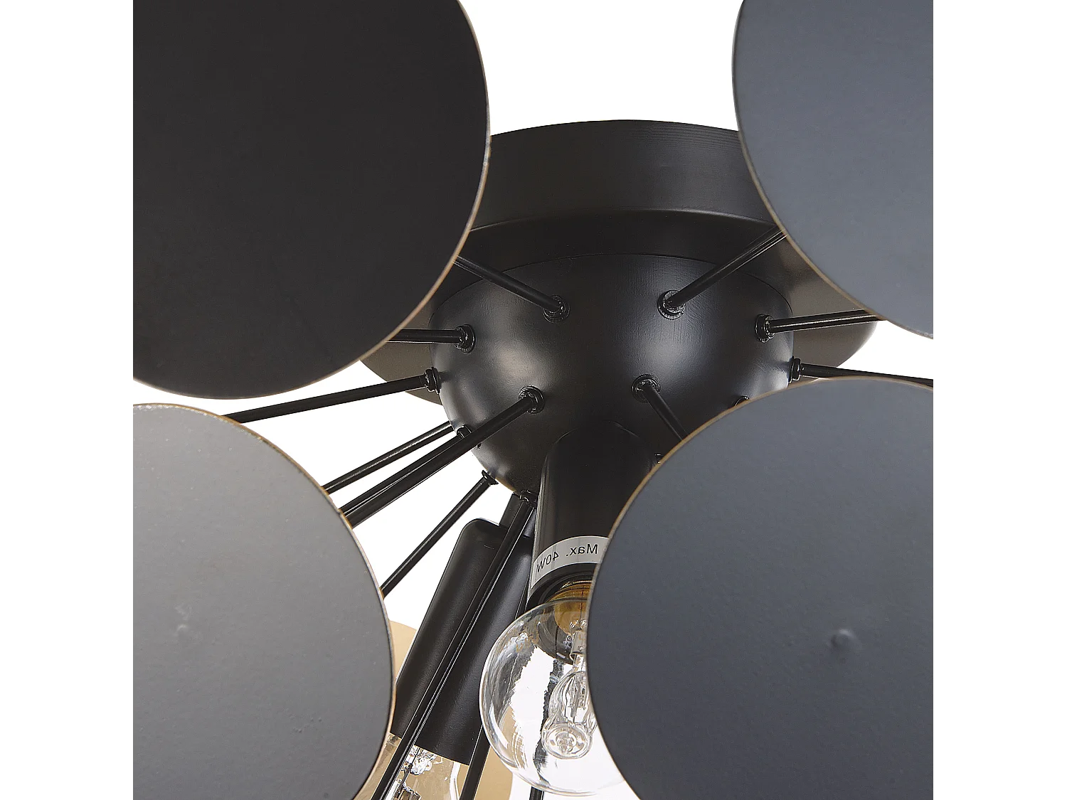 Plafondlamp MARITSA Metaal Zwart