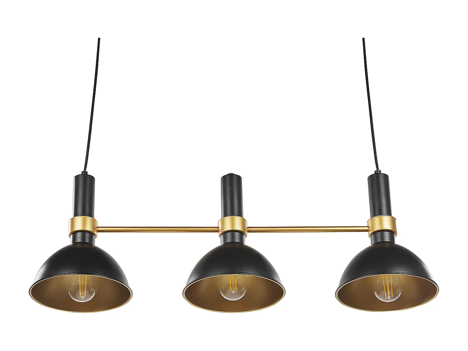 Lampe suspension BELES Métal Noir