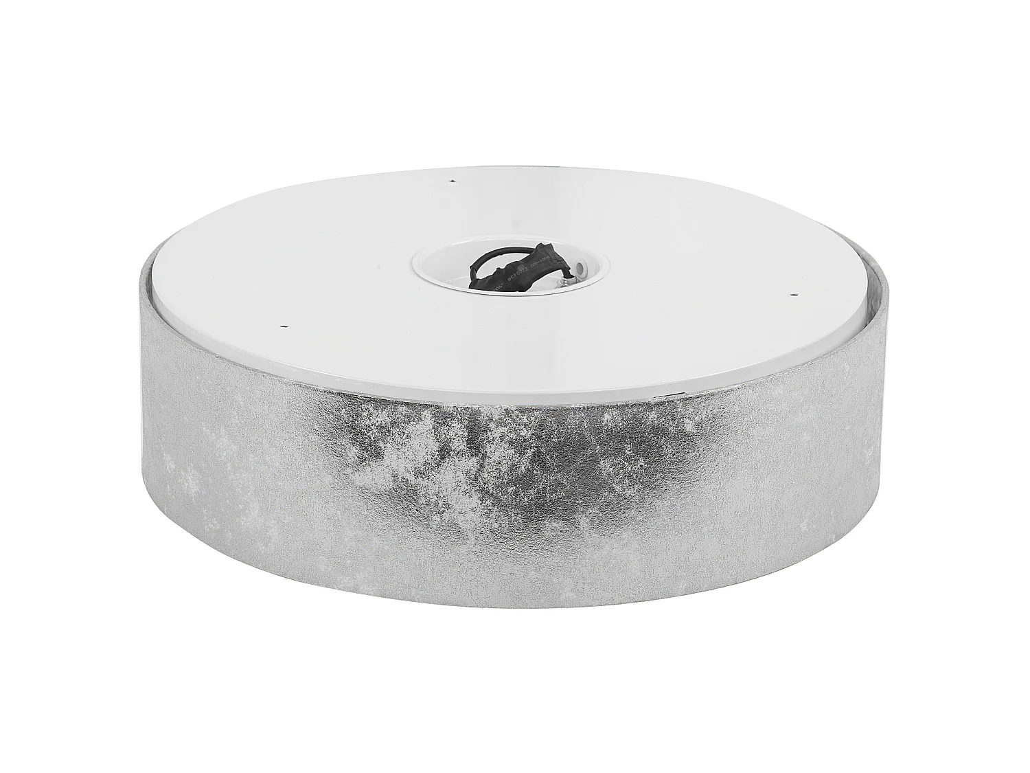 Hängelampe Pendelleuchte silbern Stoff modern Rena