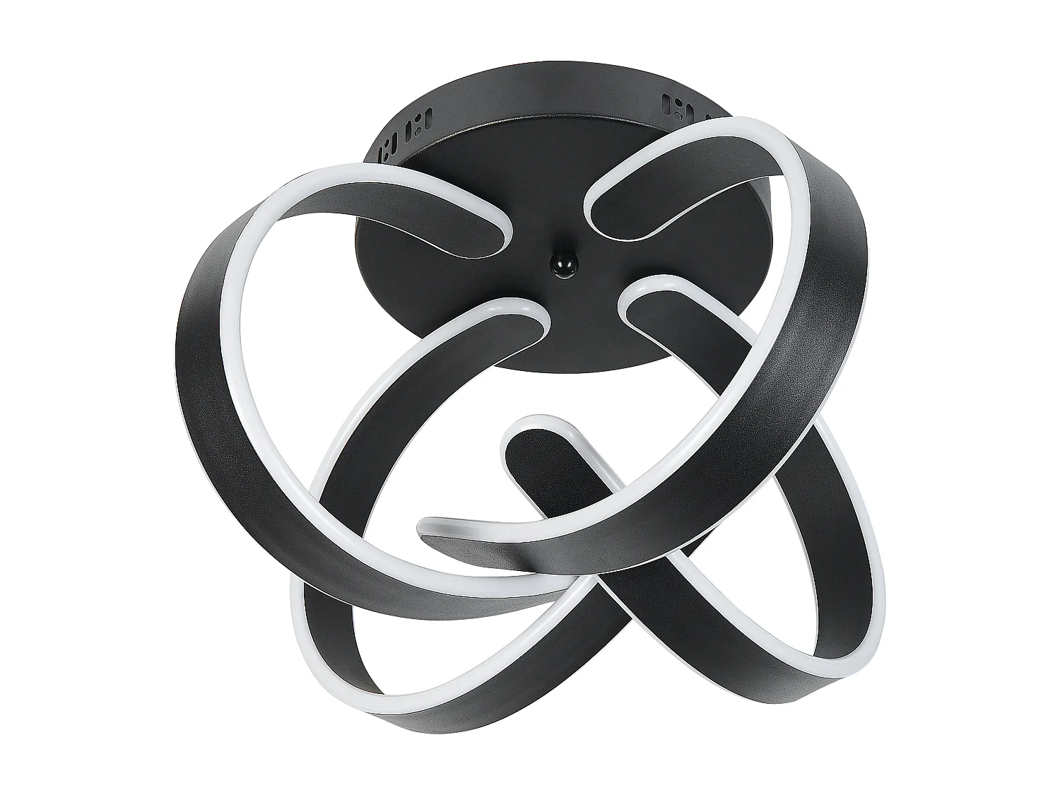 Lampadario a LED NURA Metallo Nero