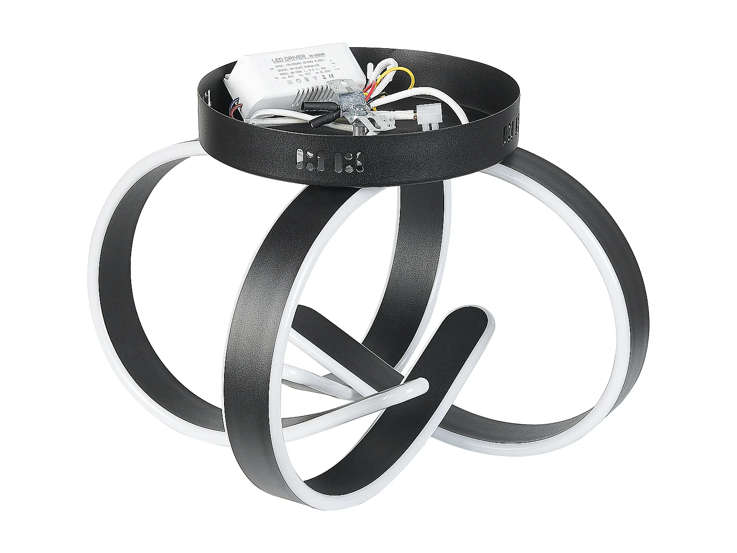 LED plafondlamp NURA Metaal Zwart