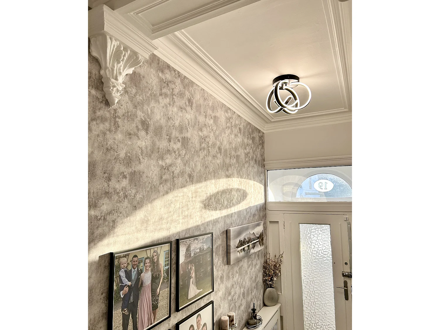 LED Ceiling Lamp NURA Metal Black