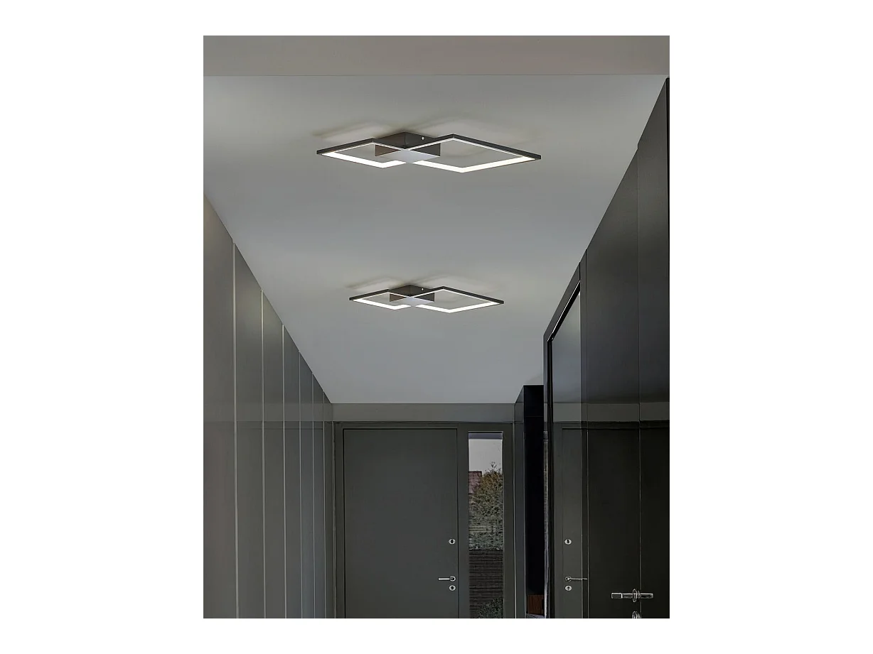 Lampadario a LED OKSU Metallo Nero