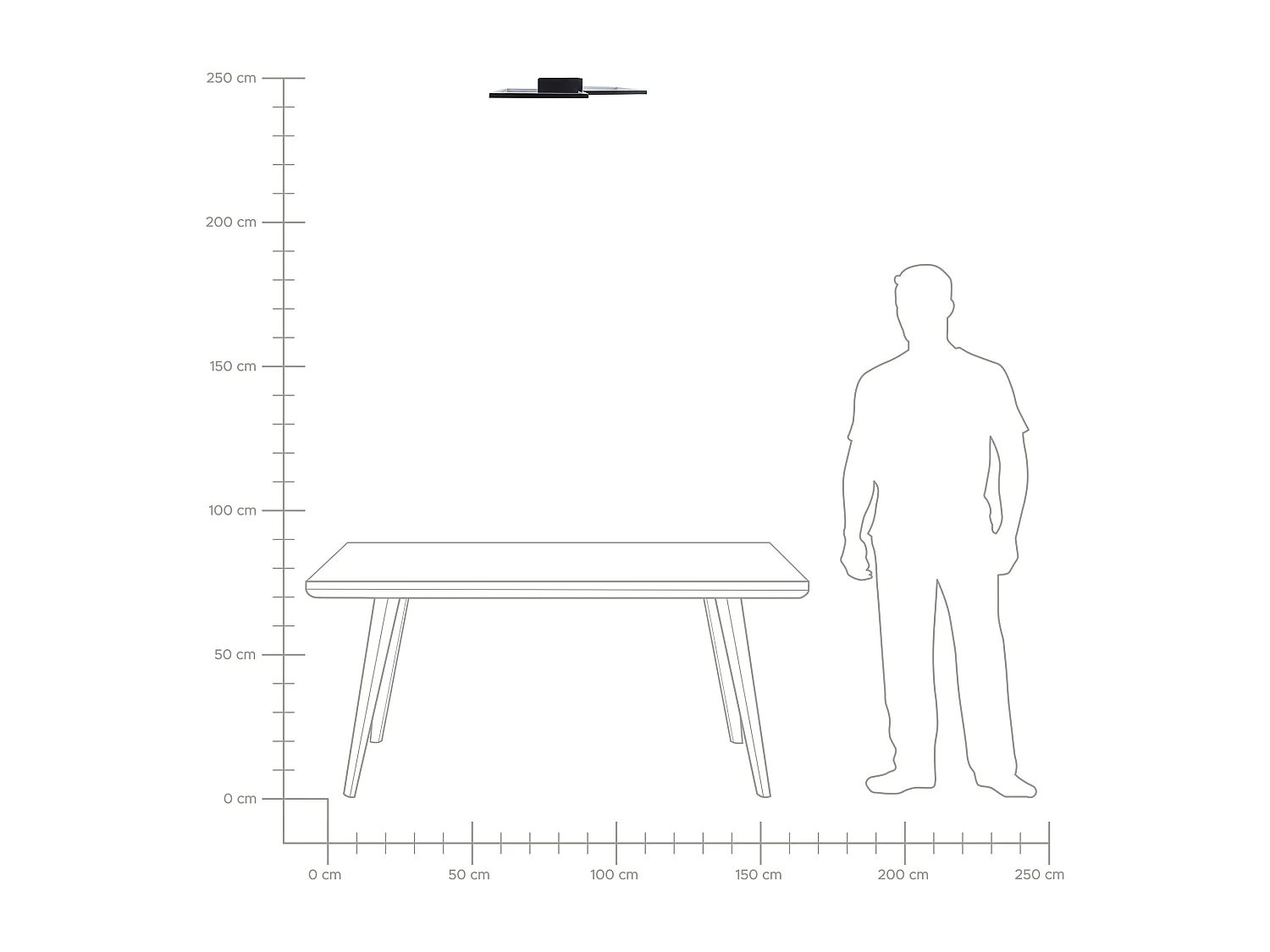 LED Deckenlampe OKSU Metall Schwarz