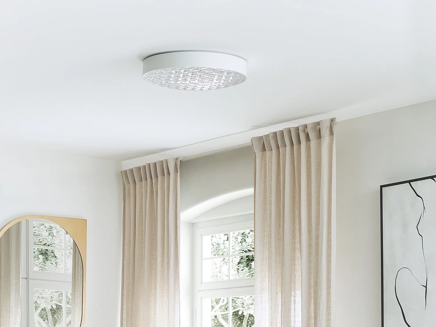 LED Deckenlampe ARLI Metall Weiss