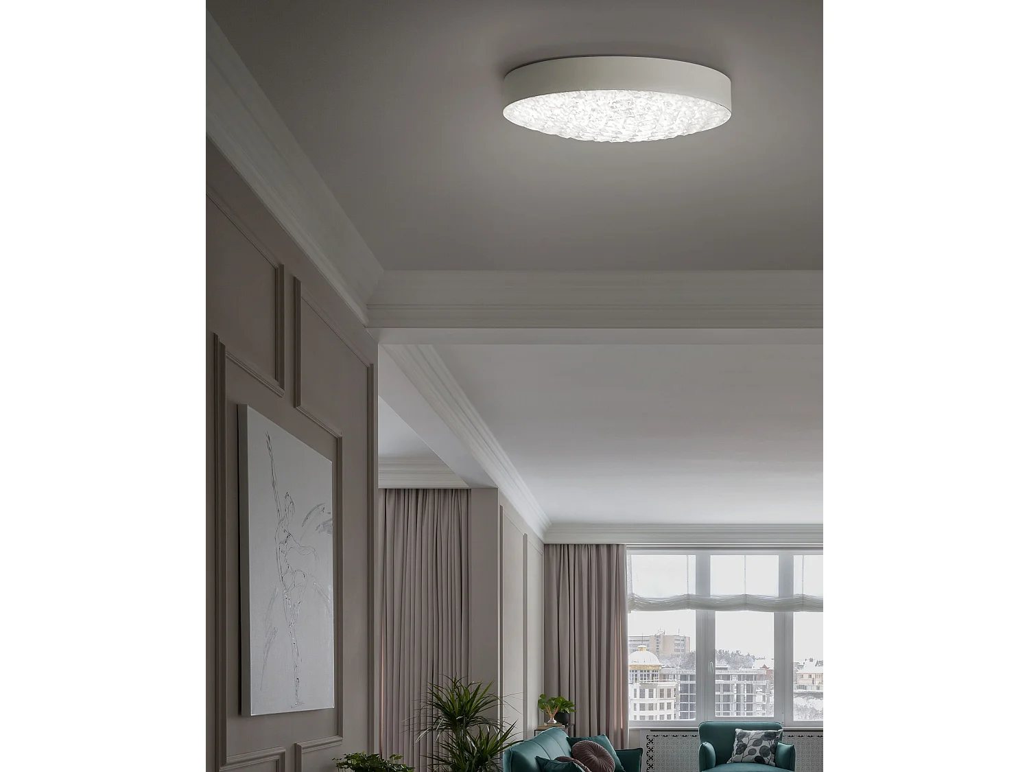 LED plafondlamp ARLI Metaal Wit