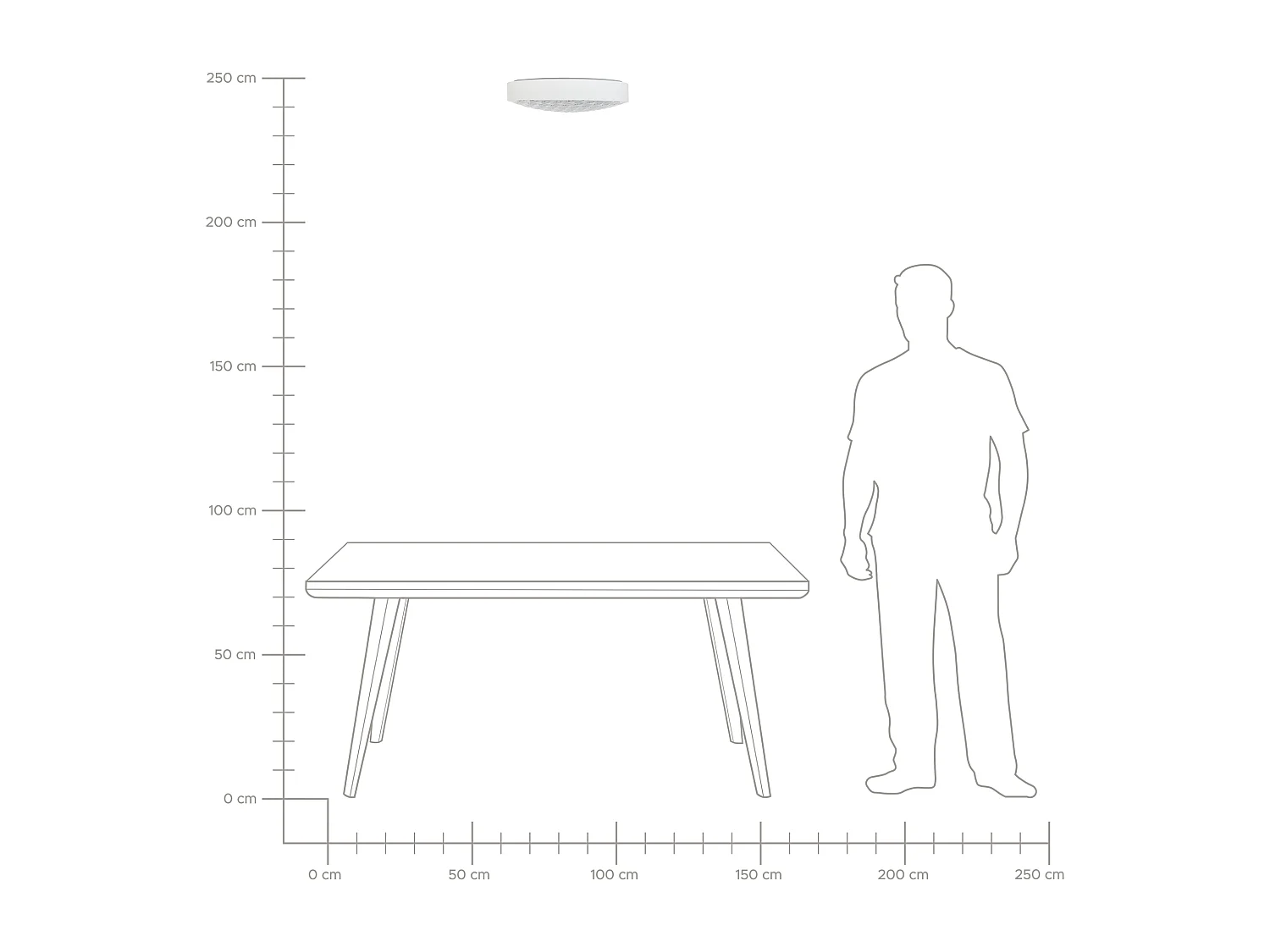 LED plafondlamp ARLI Metaal Wit