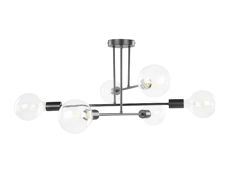 Plafoniera KIDANE Metallo Nero