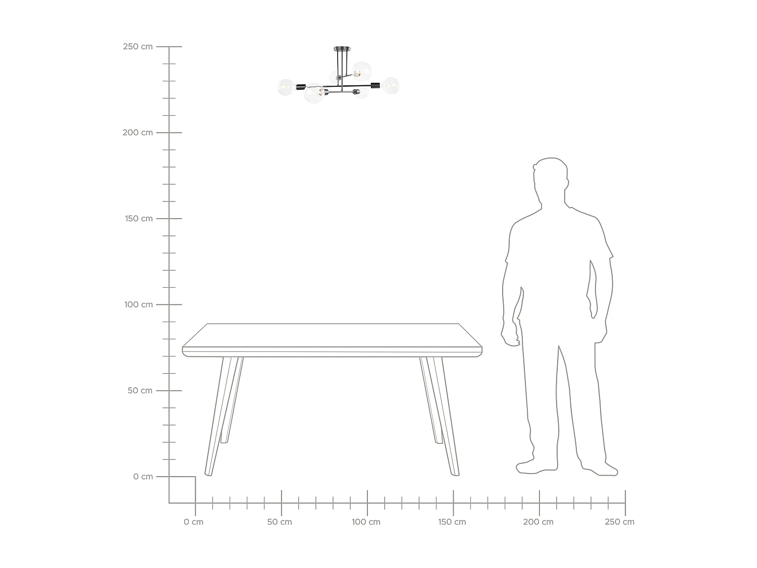 Lampa sufitowa KIDANE Metal Czarny