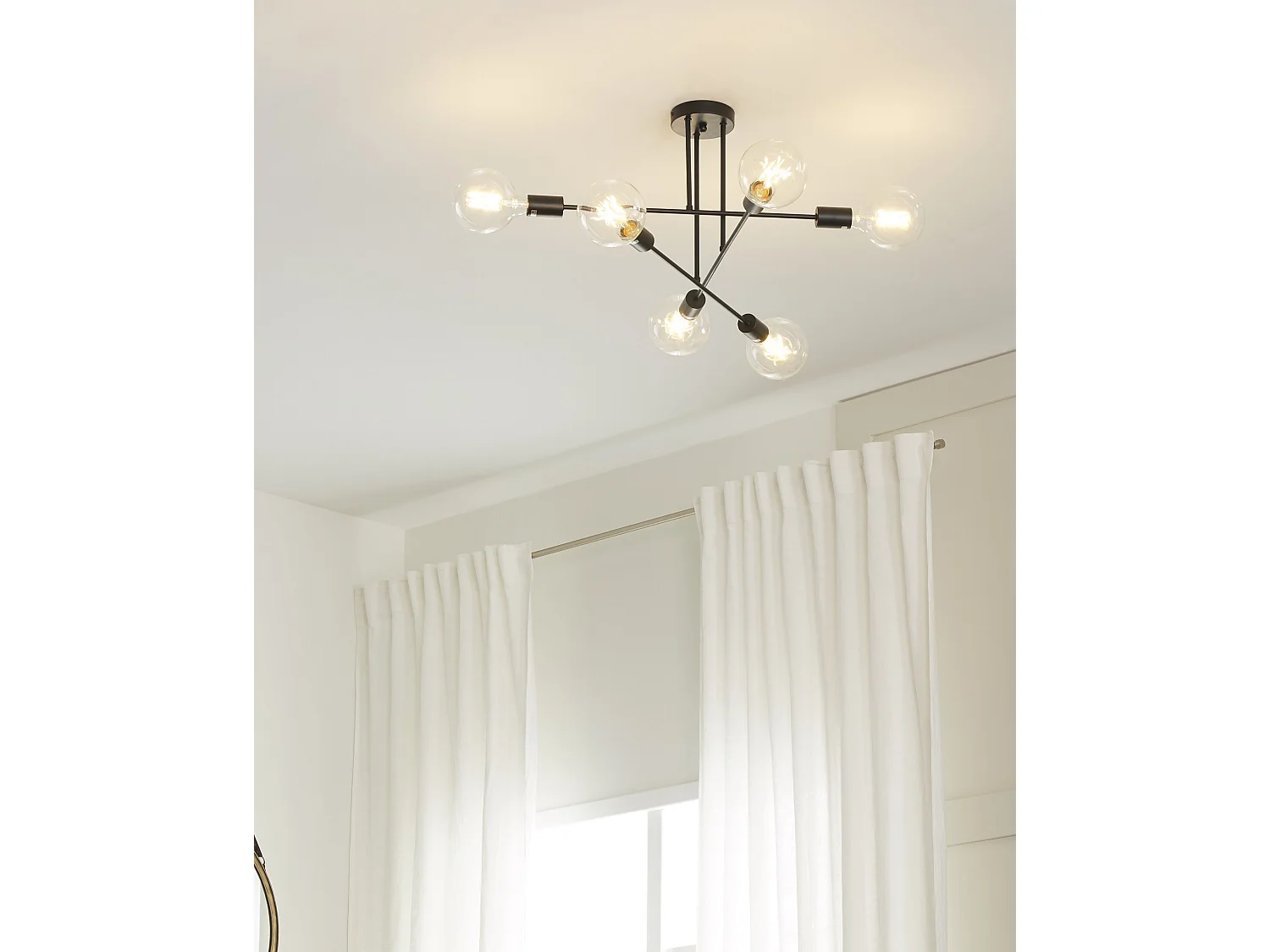 Ceiling Lamp KIDANE Metal Black
