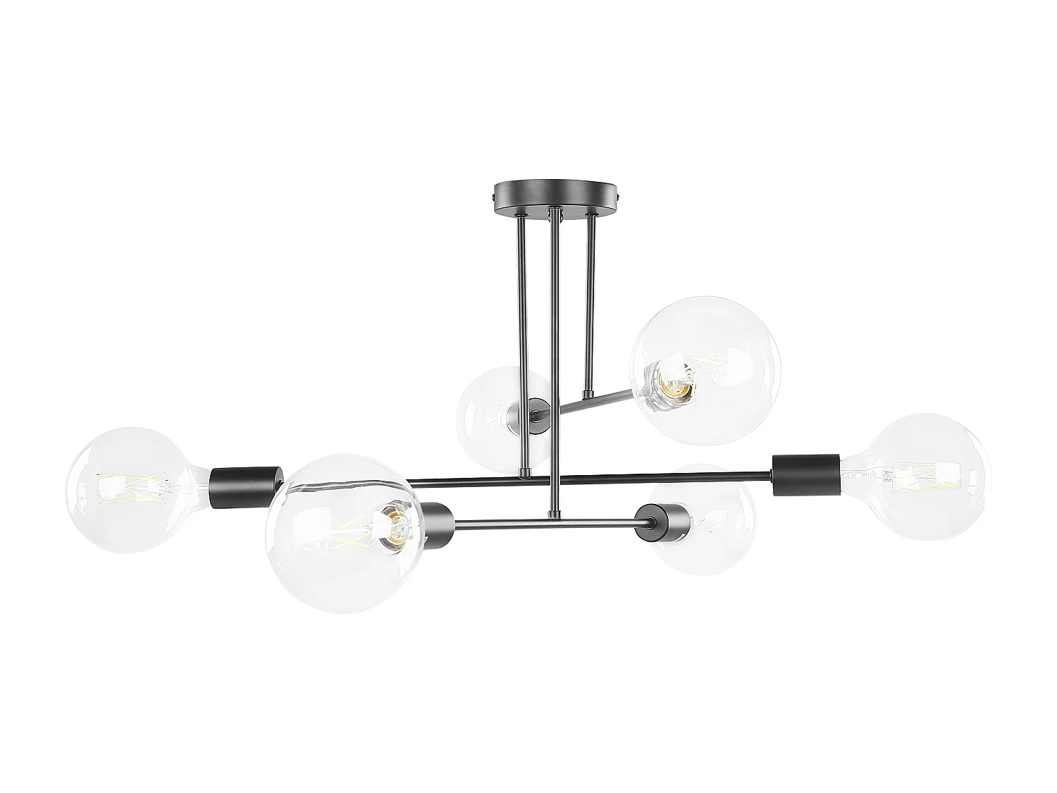 Plafondlamp KIDANE Metaal Zwart