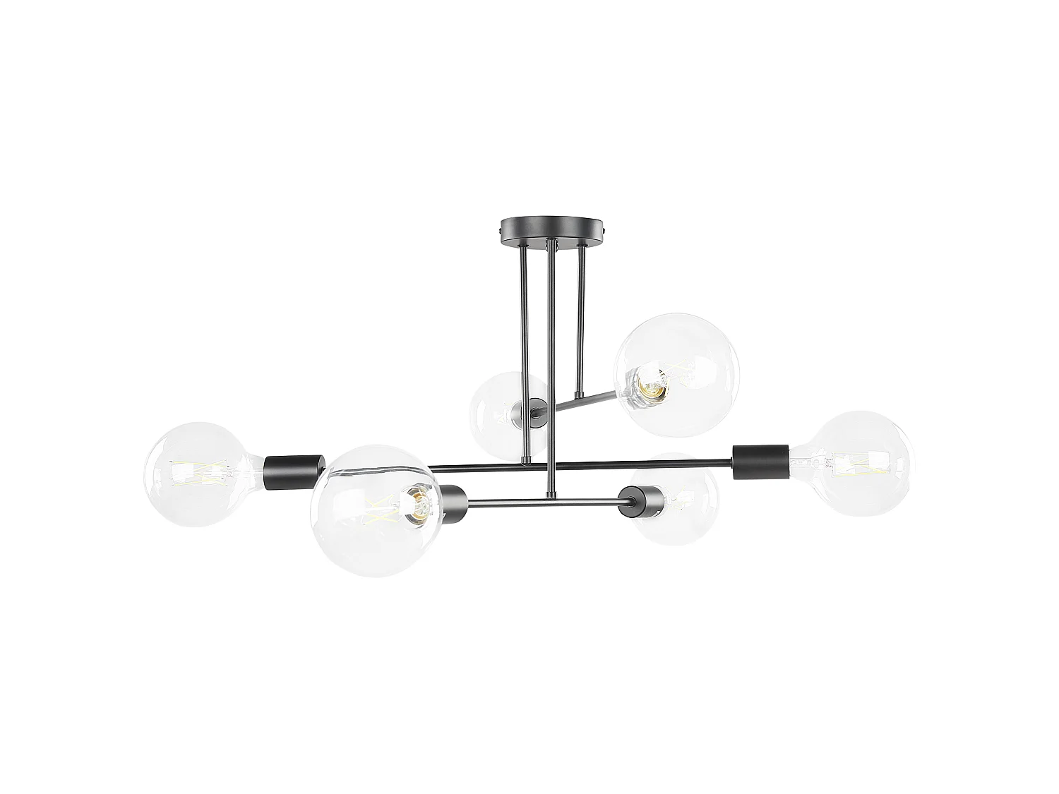 Ceiling Lamp KIDANE Metal Black