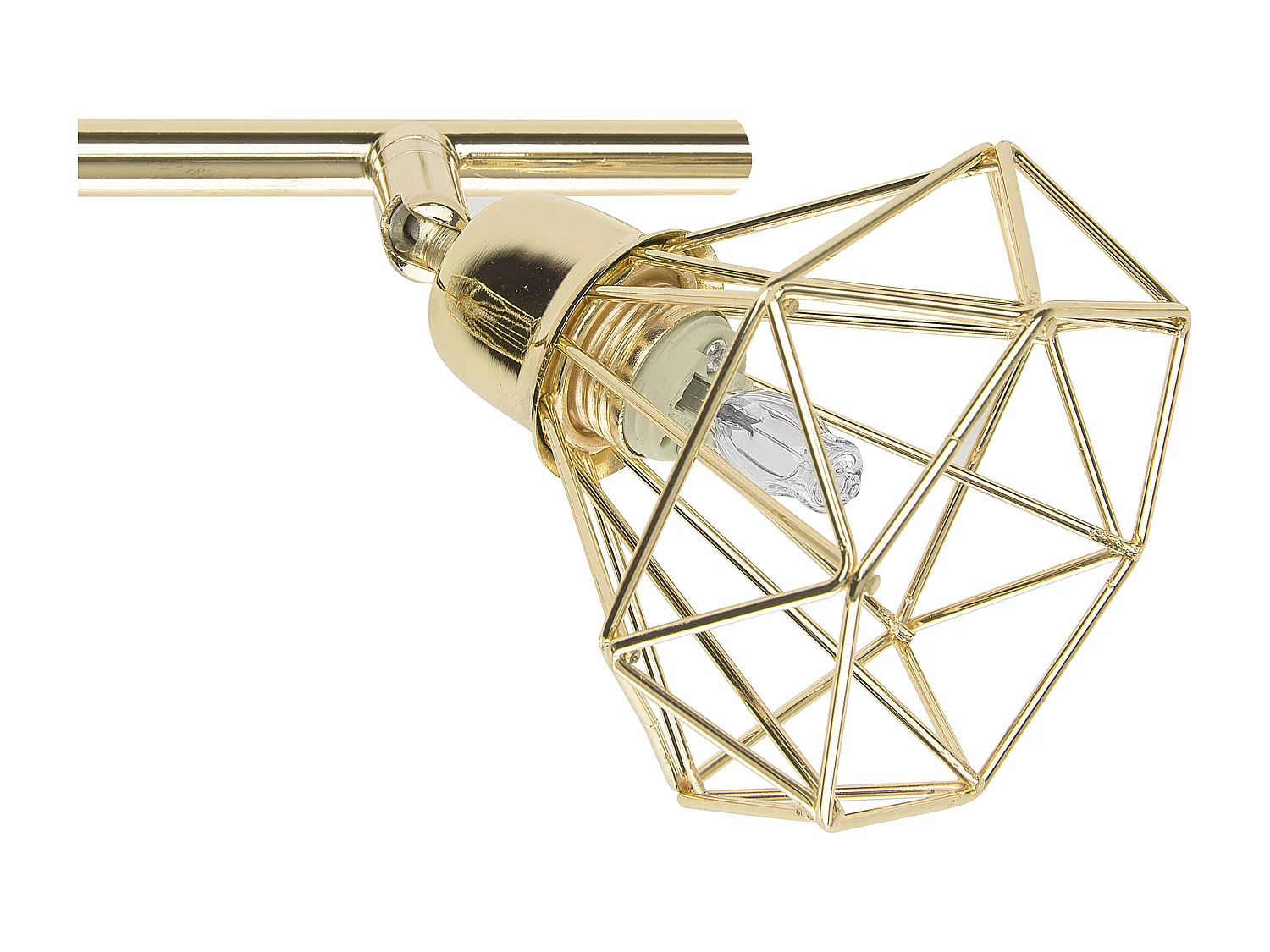 Faretto a 4 luci ERMA Regolabile Metallo Oro