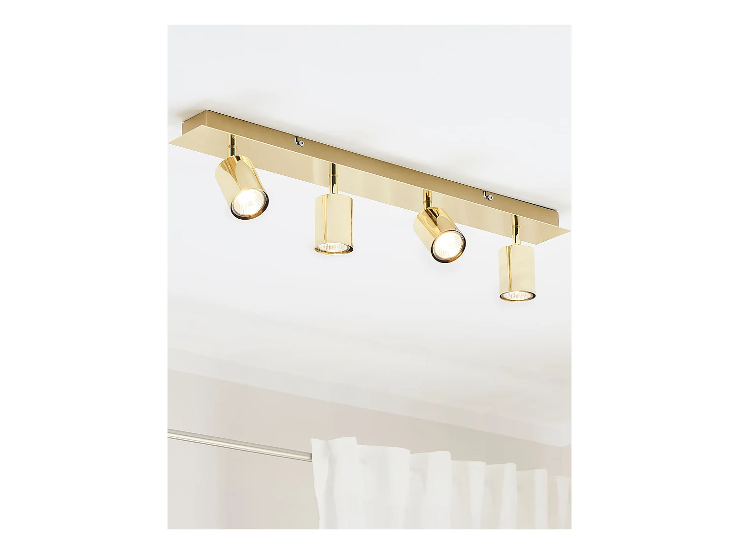 Lampa spot 4-punktowa TIGRIS Regulowana Metal Złoty