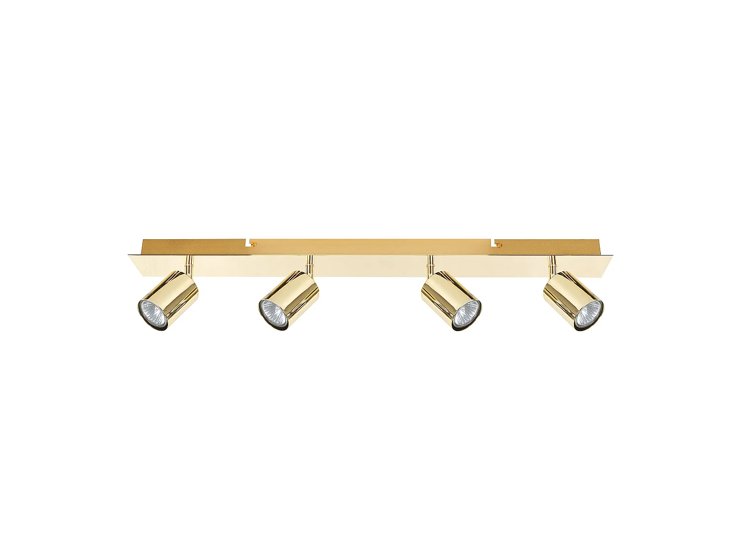 Elegante Deckenleuchte aus Metall in Gold 4-flammig Zylinderform Tigris