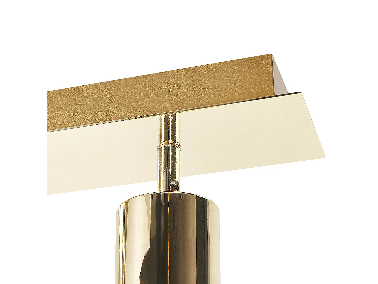 Elegante Deckenleuchte aus Metall in Gold 4-flammig Zylinderform Tigris