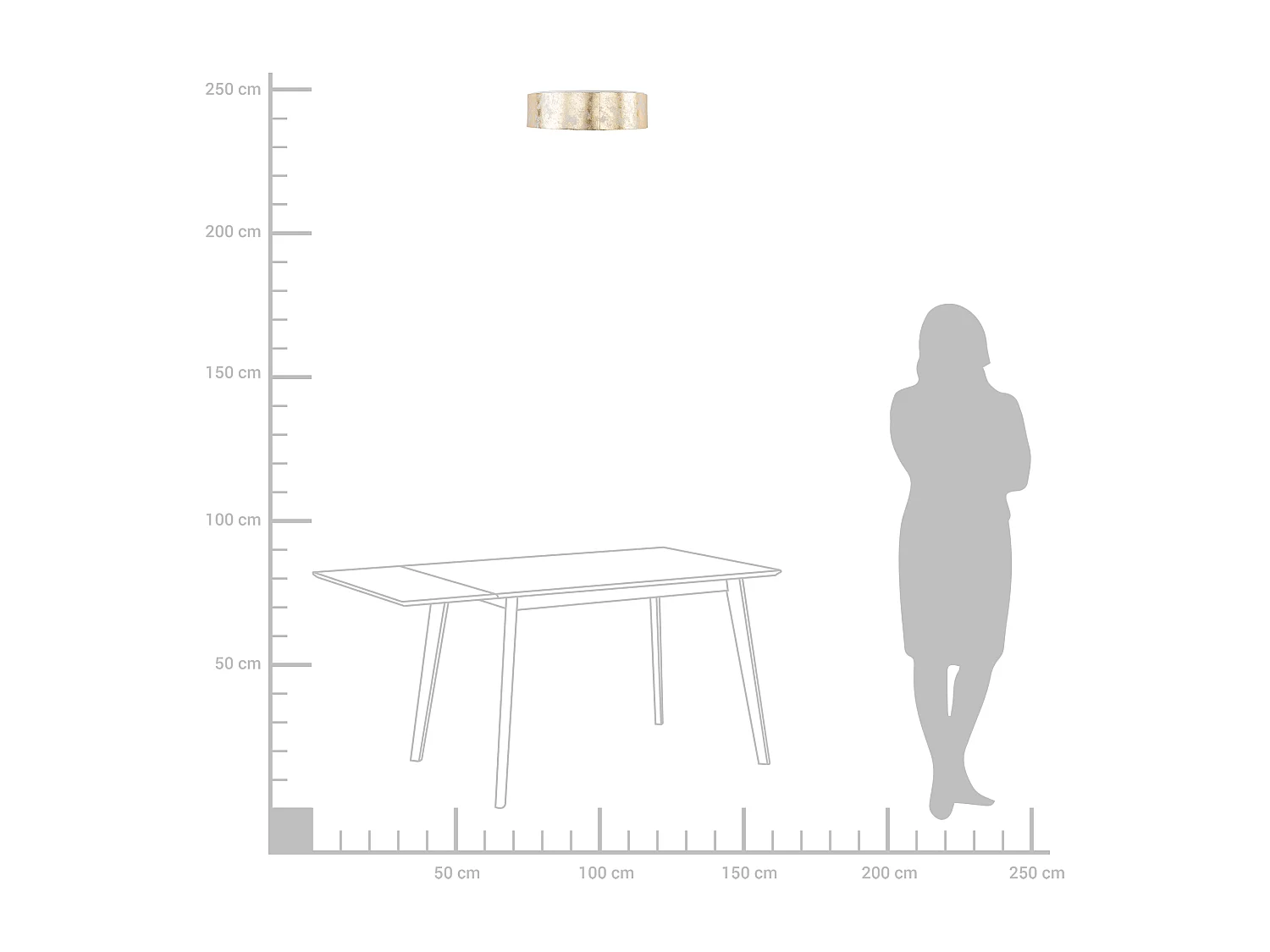 Plafoniera oro ⌀ 45 RENA