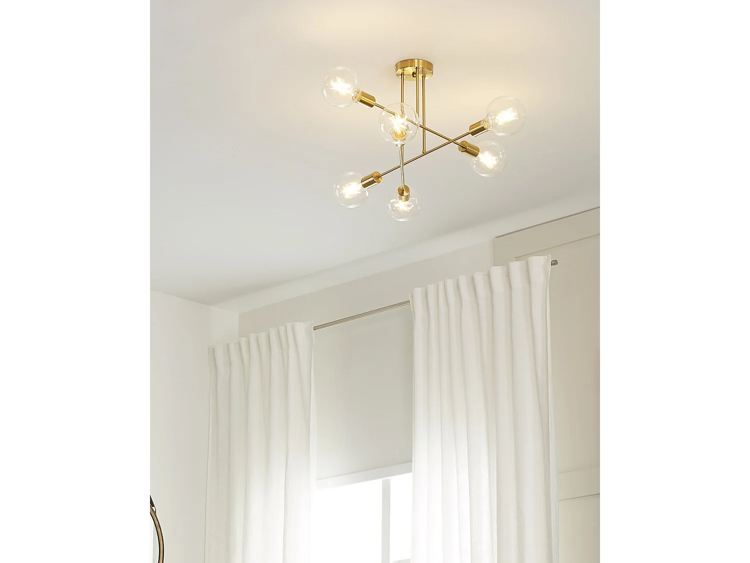 Lampa sufitowa KIDANE Metal Mosiężny