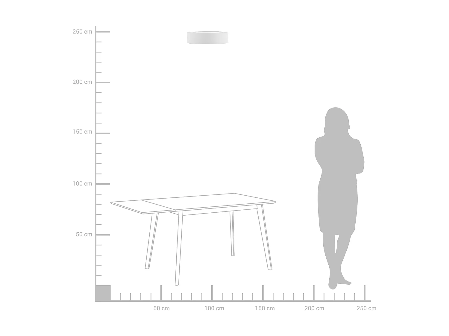 Plafonnier RENA Blanc