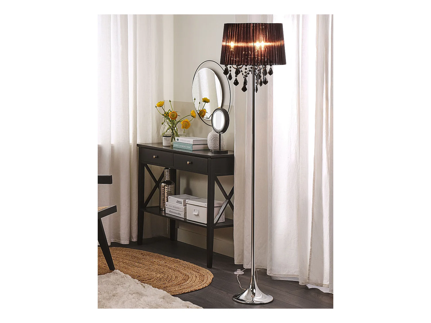 Lámpara de pie EVANS Metal Negro