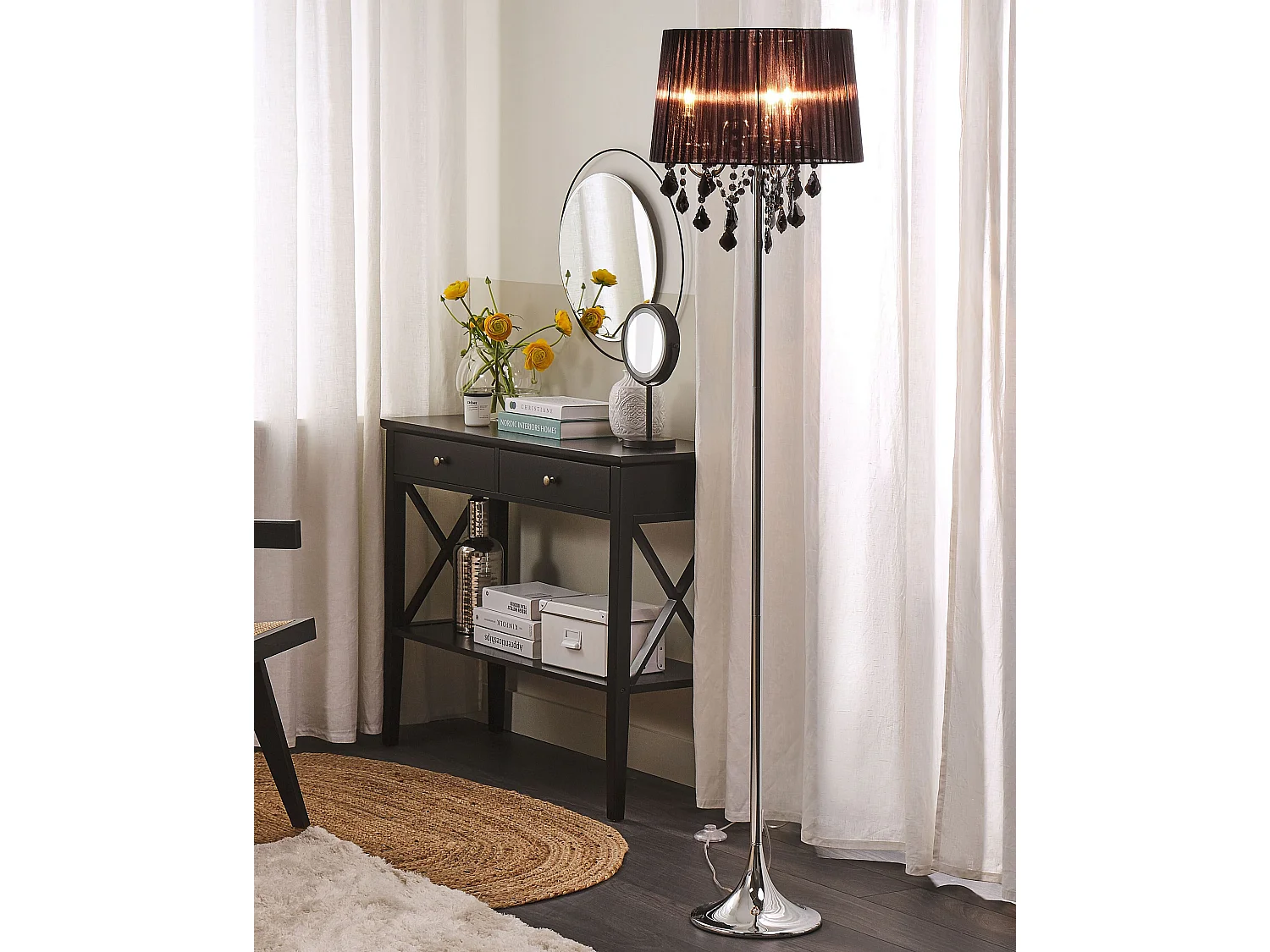 Lampadaire EVANS Métal Noir