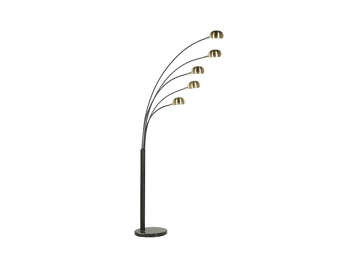Lampadaire FLINDERS Réglable Métal Noir/doré