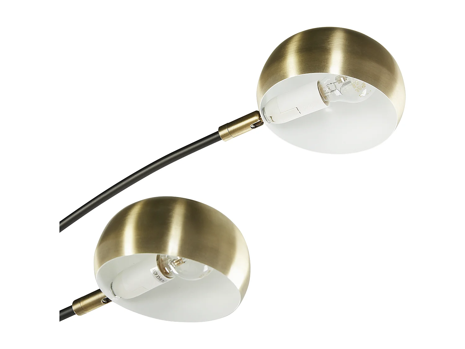 Lampadaire FLINDERS Réglable Métal Noir/doré