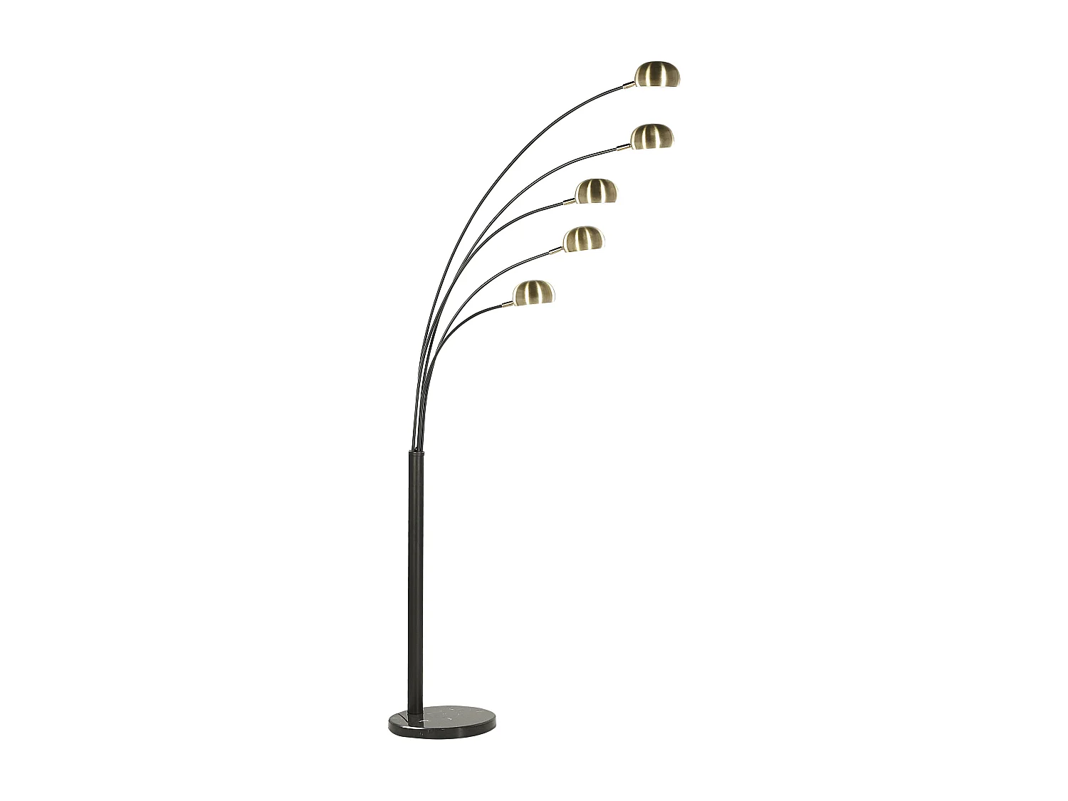 Lampadaire FLINDERS Réglable Métal Noir/doré